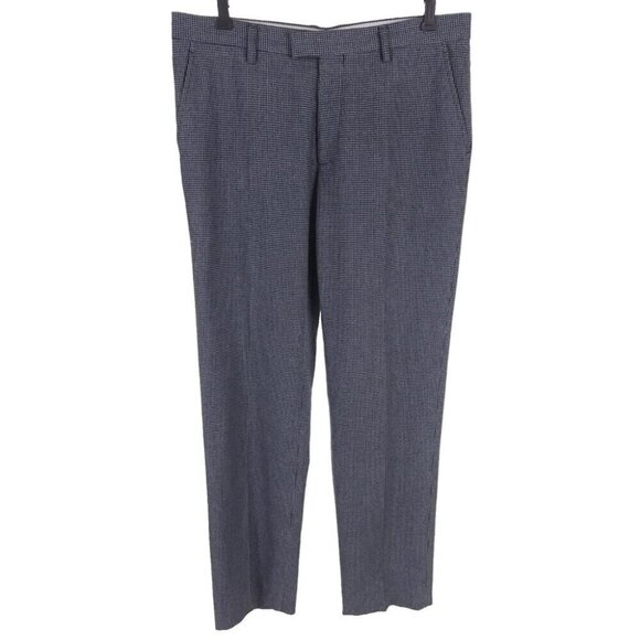Etro Houndstooth-jacquard Cotton Trousers Size IT 52 US 36 L Mens Gray Pant $575 - Picture 3 of 9